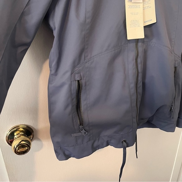 NWT Roxy Women’s Meade 3 in 1 Snow Jacket Ski Small Periwinkle Blue Wild Wind - Picture 6 of 16